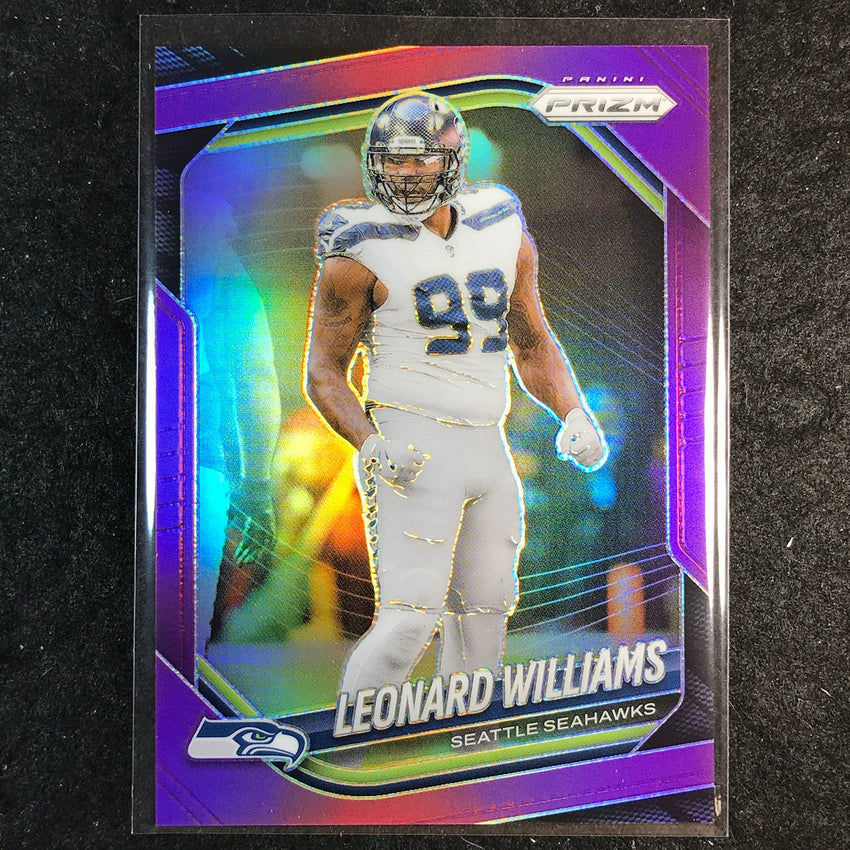 2025 Prizm Football LEONARD WILLIAMS Base Purple /125 #183