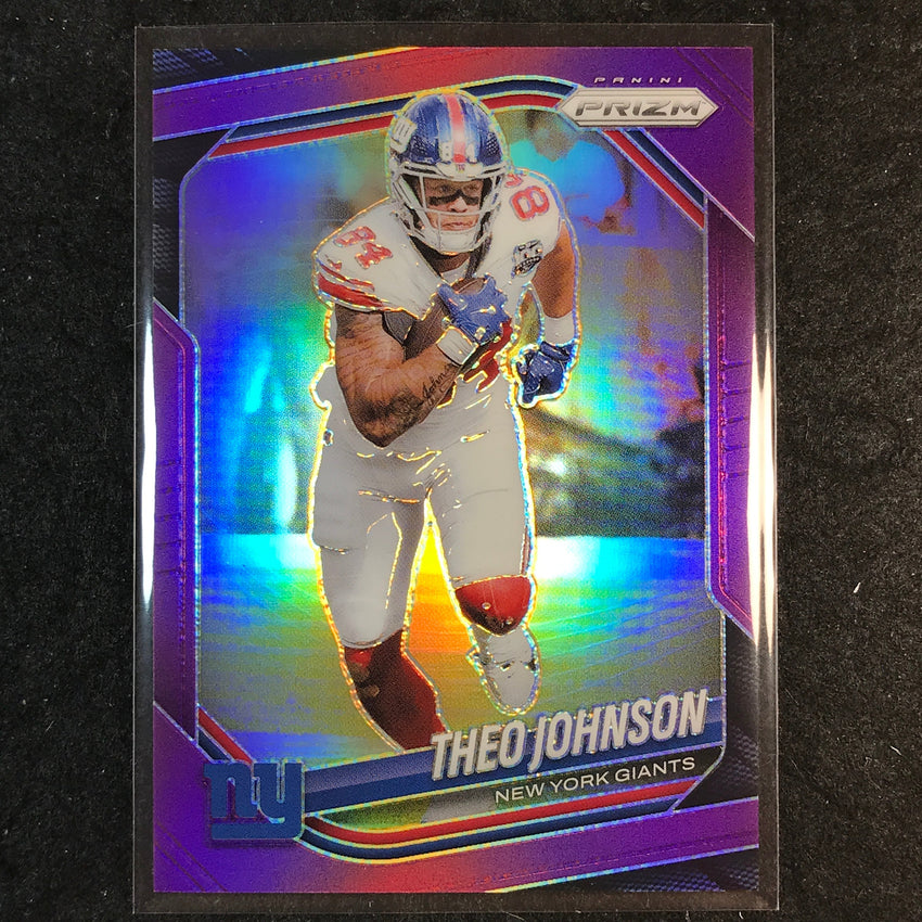 2025 Prizm Football THEO JOHNSON Base Purple /125 #211