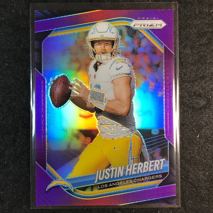 2025 Prizm Football JUSTIN HERBERT Base Purple /125 #215