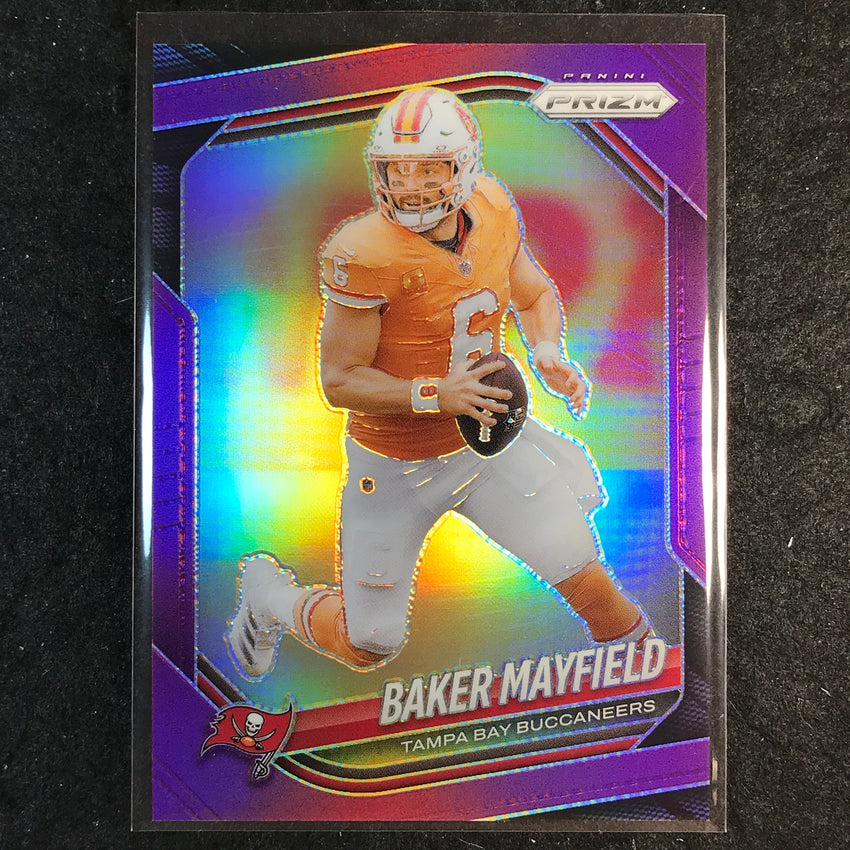 2025 Prizm Football BAKER MAYFIELD Base Purple /125 #283