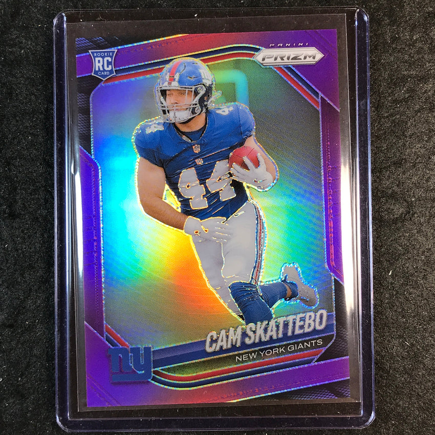 2025 Prizm Football CAM SKATTEBO Rookie Base Purple /125 #363