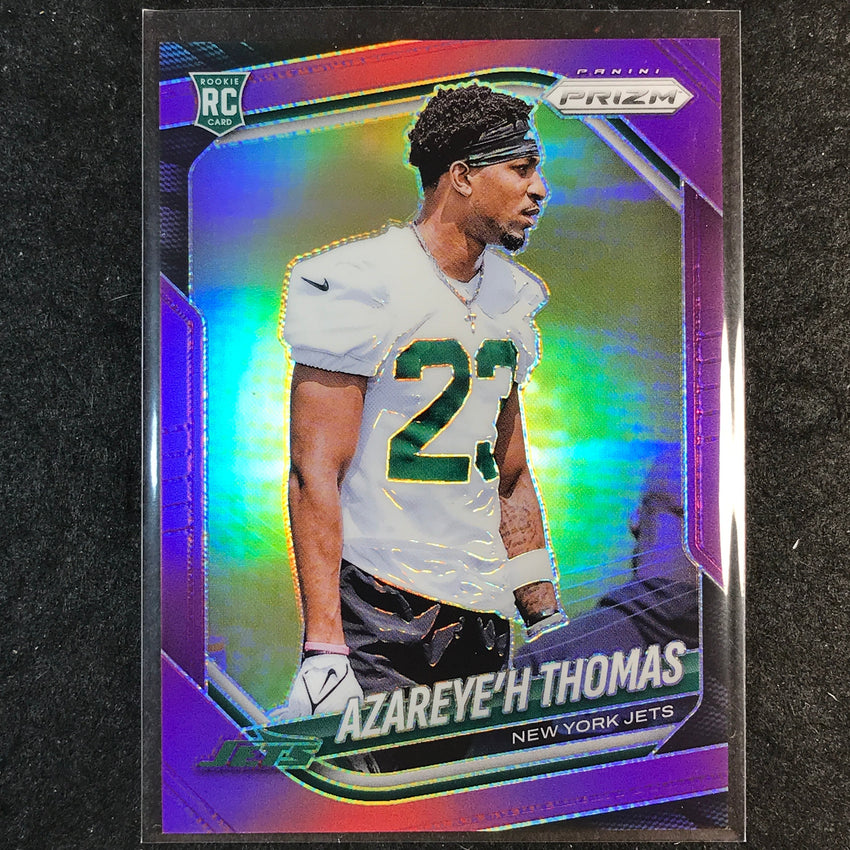2025 Prizm Football AZAREYE'H THOMAS Rookie Base Purple /125 #390