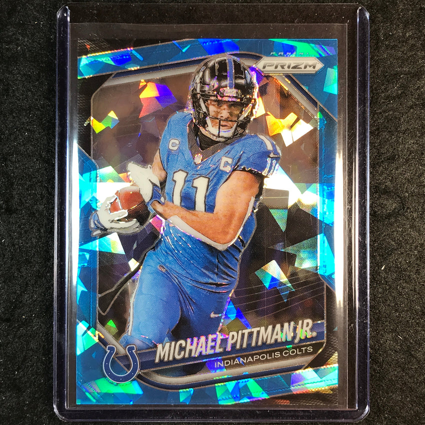 2025 Prizm Football MICHAEL PITTMAN JR. Base Blue Ice 44/99 #23