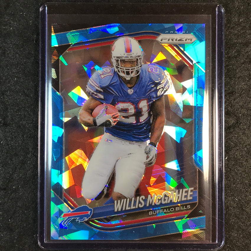 2025 Prizm Football WILLIS MCGAHEE Base Blue Ice 69/99 #45