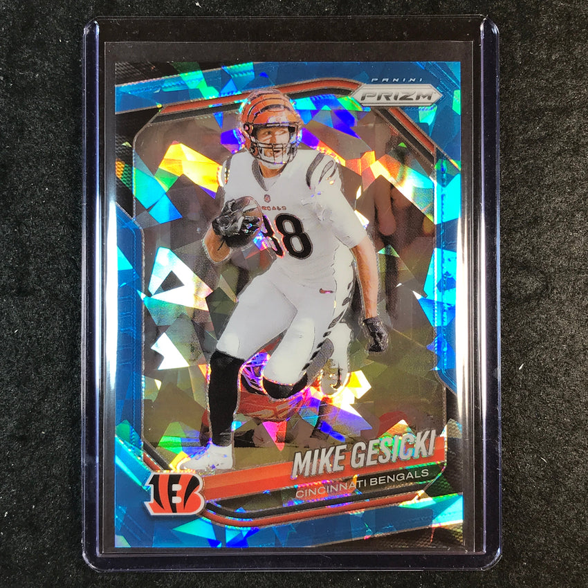 2025 Prizm Football MIKE GESICKI Base Blue Ice 13/99 #79