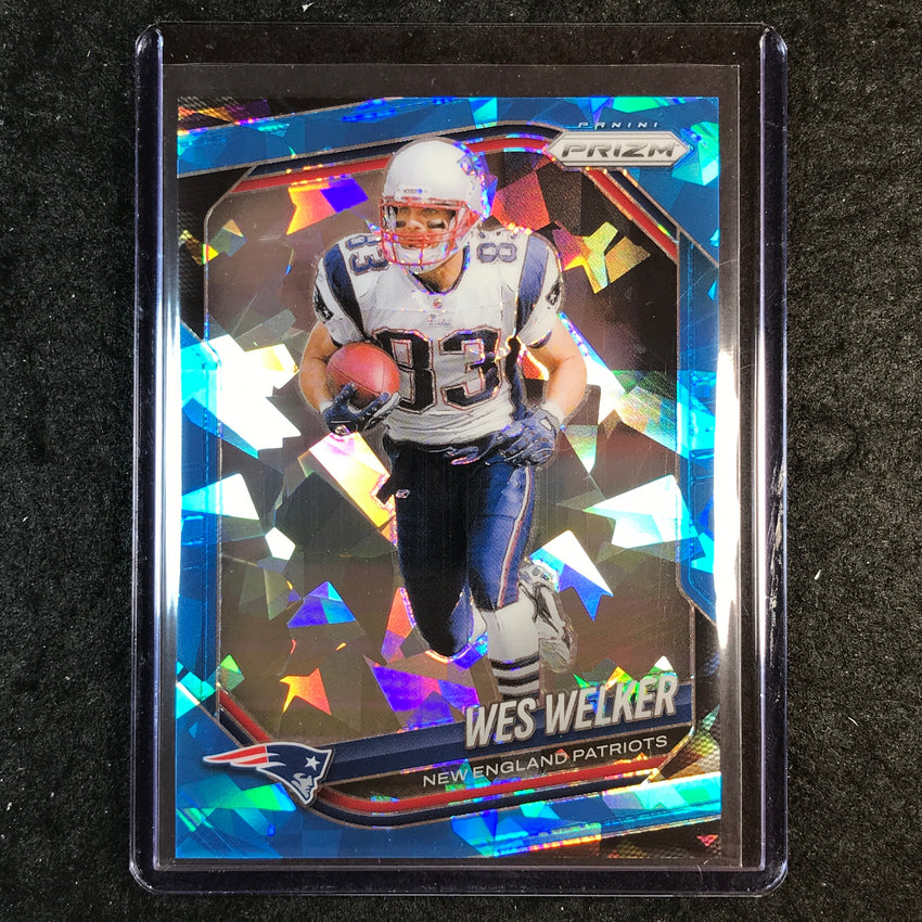 2025 Prizm Football WES WELKER Base Blue Ice 70/99 #181