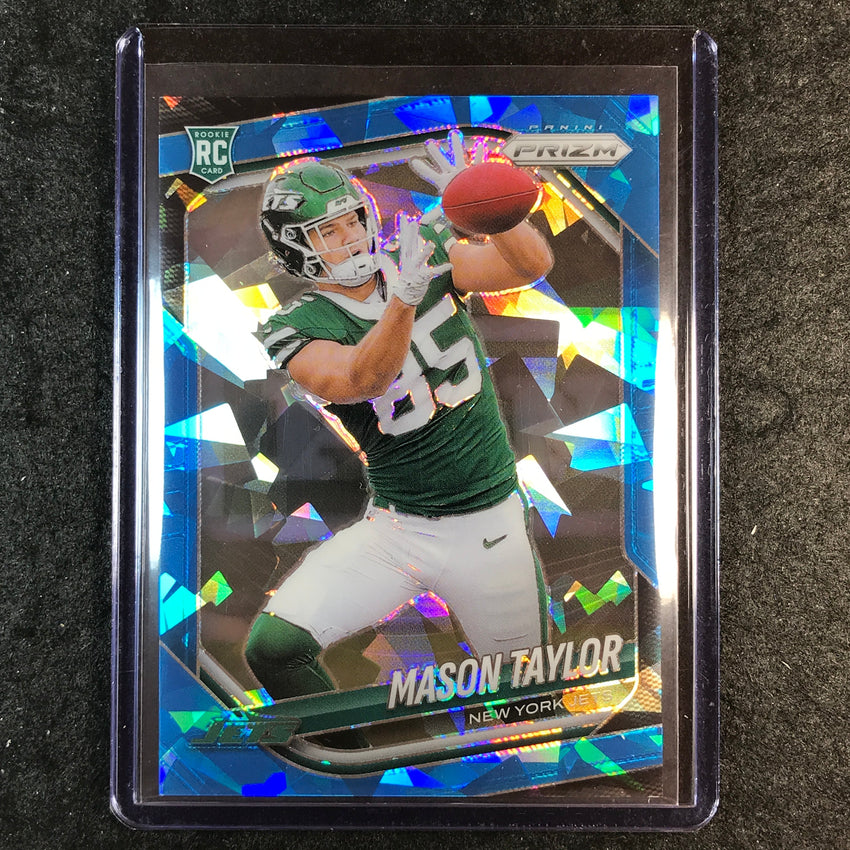 2025 Prizm Football MASON TAYLOR Rookie Base Blue Ice 27/99 #329