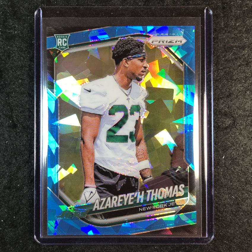 2025 Prizm Football AZAREYE'H THOMAS Rookie Base Blue Ice 55/99 #390