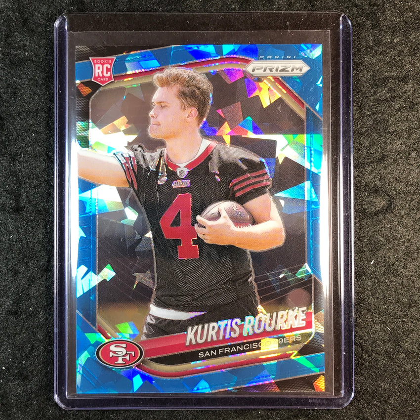 2025 Prizm Football KURTIS ROURKE Rookie Base Blue Ice 42/99 #397