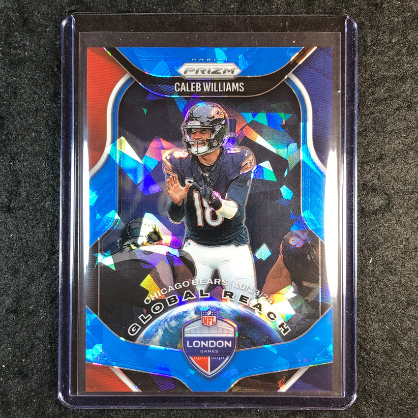 2025 Prizm Football CALEB WILLIAMS Global Reach Blue Ice 86/99 #5