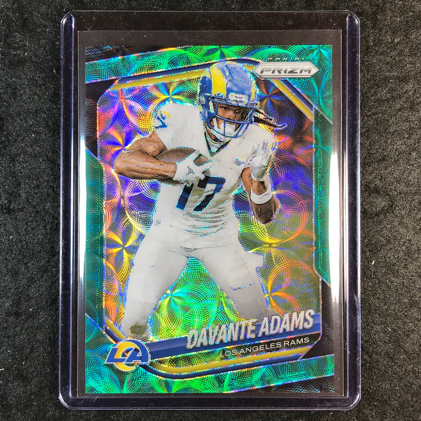 2025 Prizm Football DAVANTE ADAMS Base Green Scope 32/75 #104