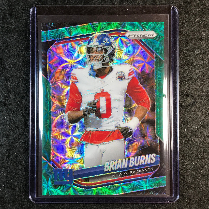 2025 Prizm Football BRIAN BURNS Base Green Scope 41/75 #147