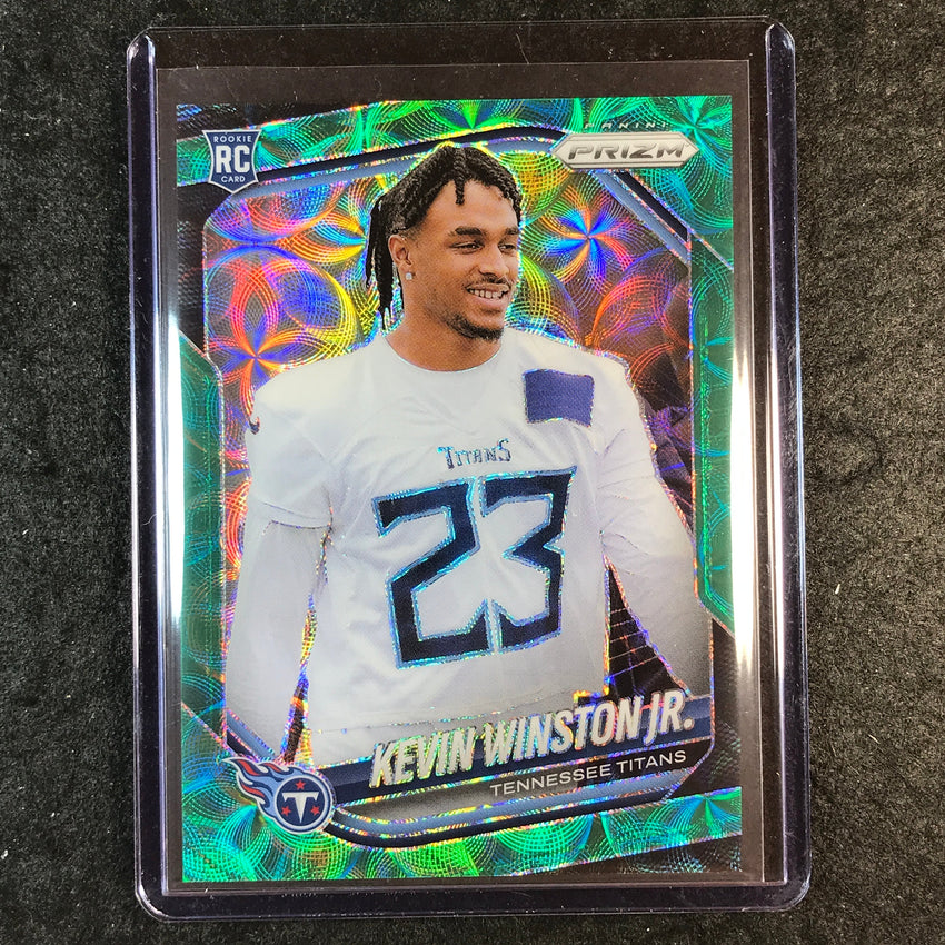 2025 Prizm Football KEVIN WINSTON JR. Rookie Base Green Scope 35/75 #340