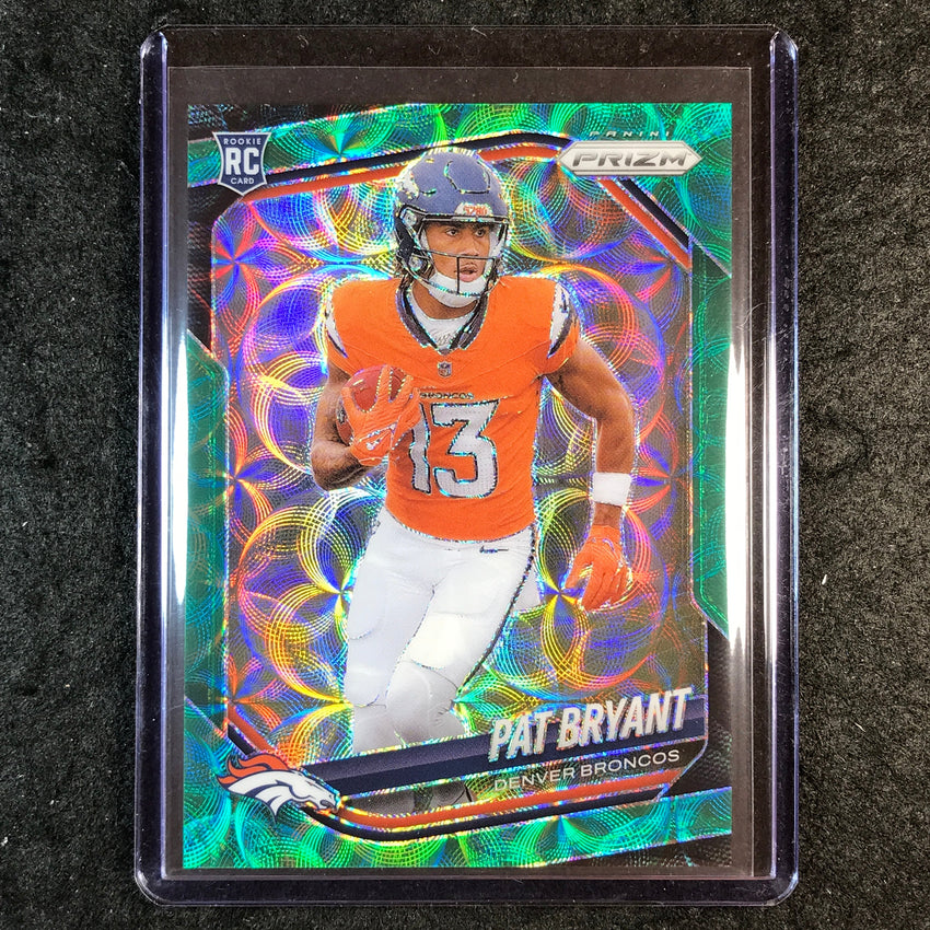 2025 Prizm Football PAT BRYANT Rookie Base Green Scope 34/75 #366
