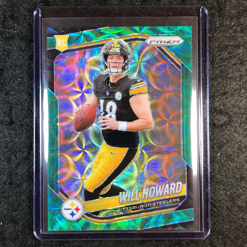 2025 Prizm Football WILL HOWARD Rookie Base Green Scope 61/75 #367