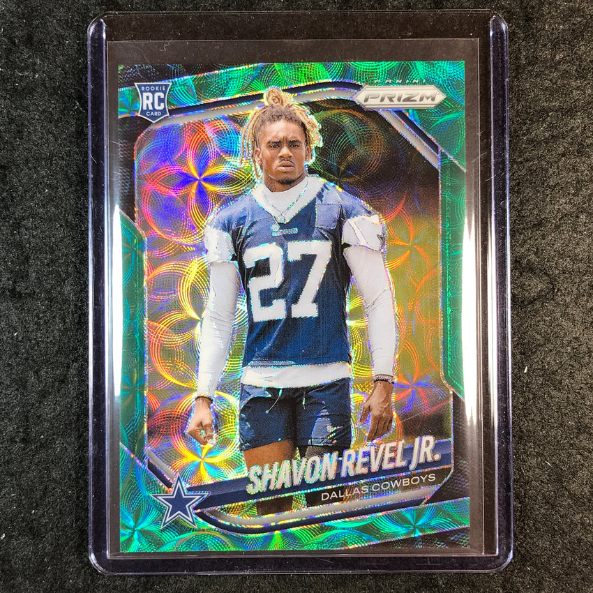 2025 Prizm Football SHAVON REVEL JR. Rookie Base Green Scope 48/75 #380