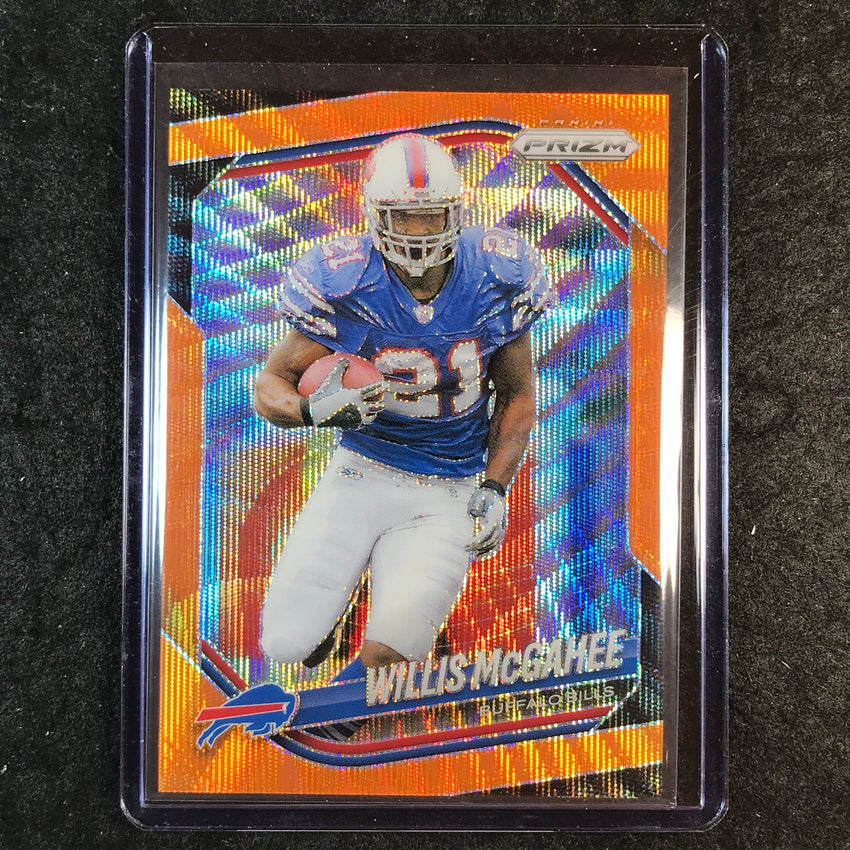 2025 Prizm Football WILLIS MCGAHEE Base Orange Wave 35/65 #45