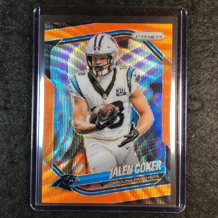 2025 Prizm Football JALEN COKER Base Orange Wave 41/65 #55