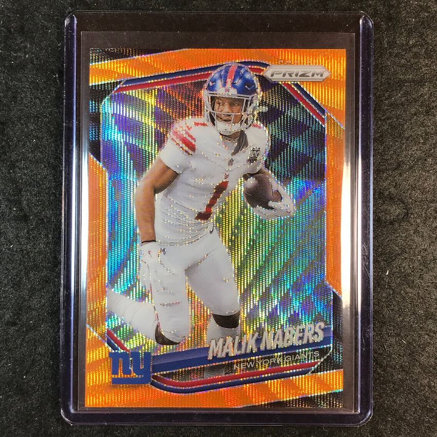 2025 Prizm Football MALIK NABERS Base Orange Wave 17/65 #206