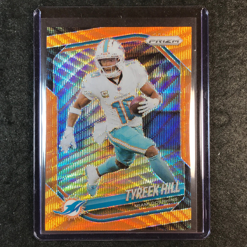 2025 Prizm Football TYREEK HILL Base Orange Wave 48/65 #249