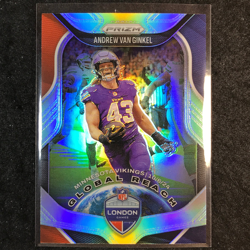 2025 Prizm Football ANDREW VAN GINKEL Global Reach Silver #3