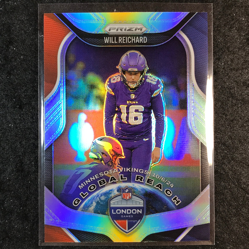 2025 Prizm Football WILL REICHARD Global Reach Silver #4