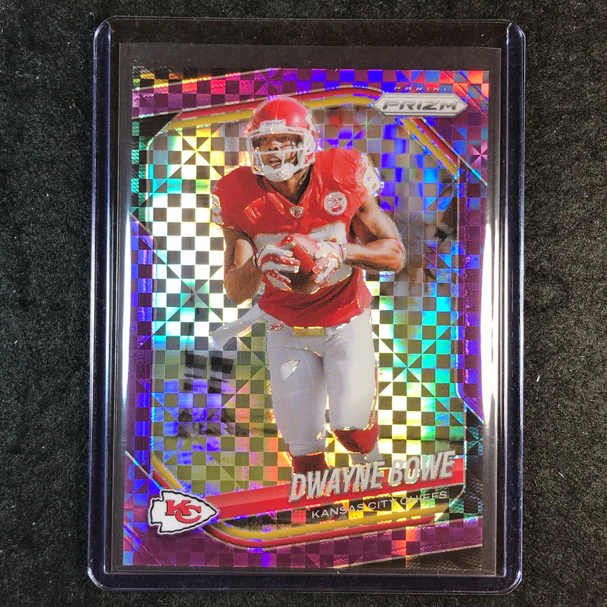 2025 Prizm Football DWYANE BOWE Base Purple Power 37/49 #46