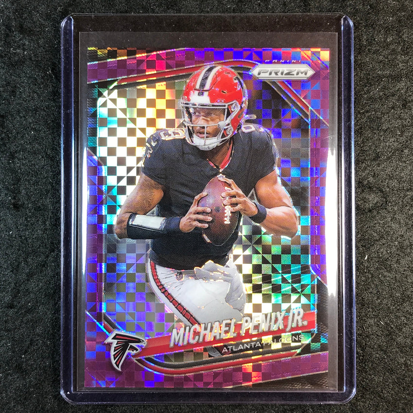 2025 Prizm Football MICHAEL PENIX JR. Base Purple Power 21/49 #56