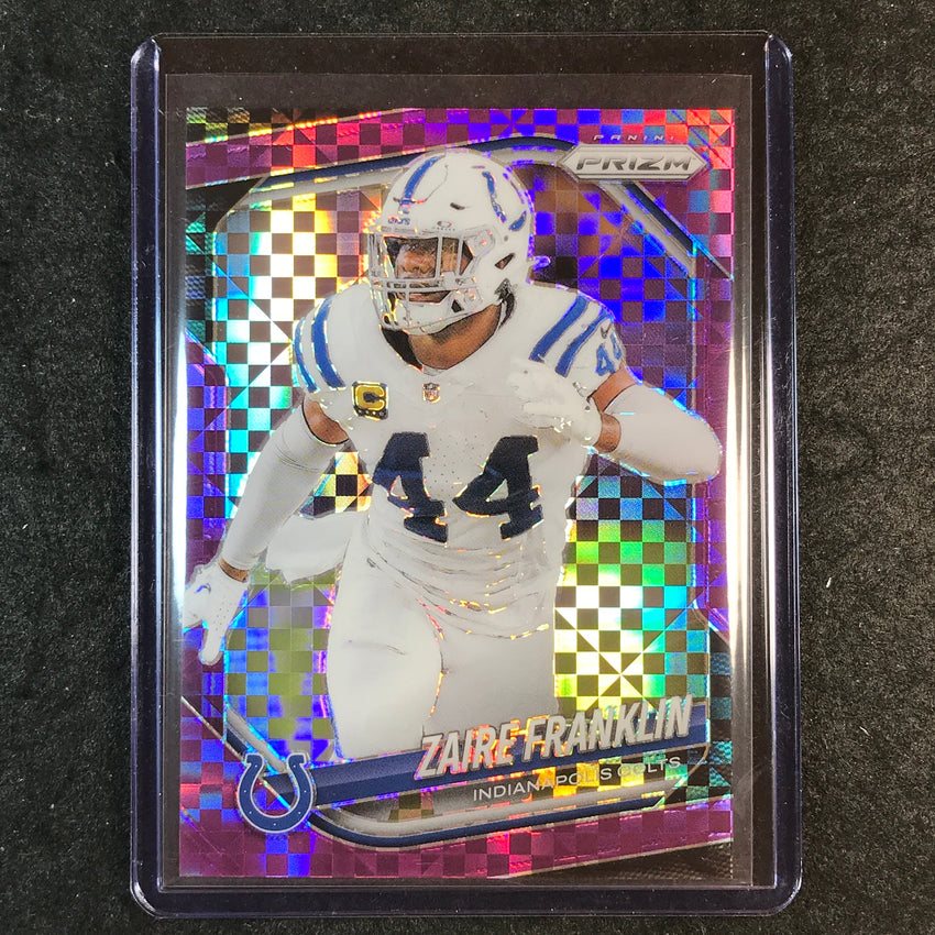 2025 Prizm Football ZAIRE FRANKLIN Base Purple Power 22/49 #91
