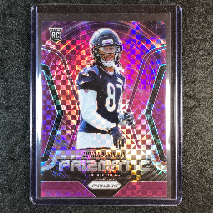 2025 Prizm Football LUTHER BURDEN III Prizmatic Rookie Purple Power 25/49 #18