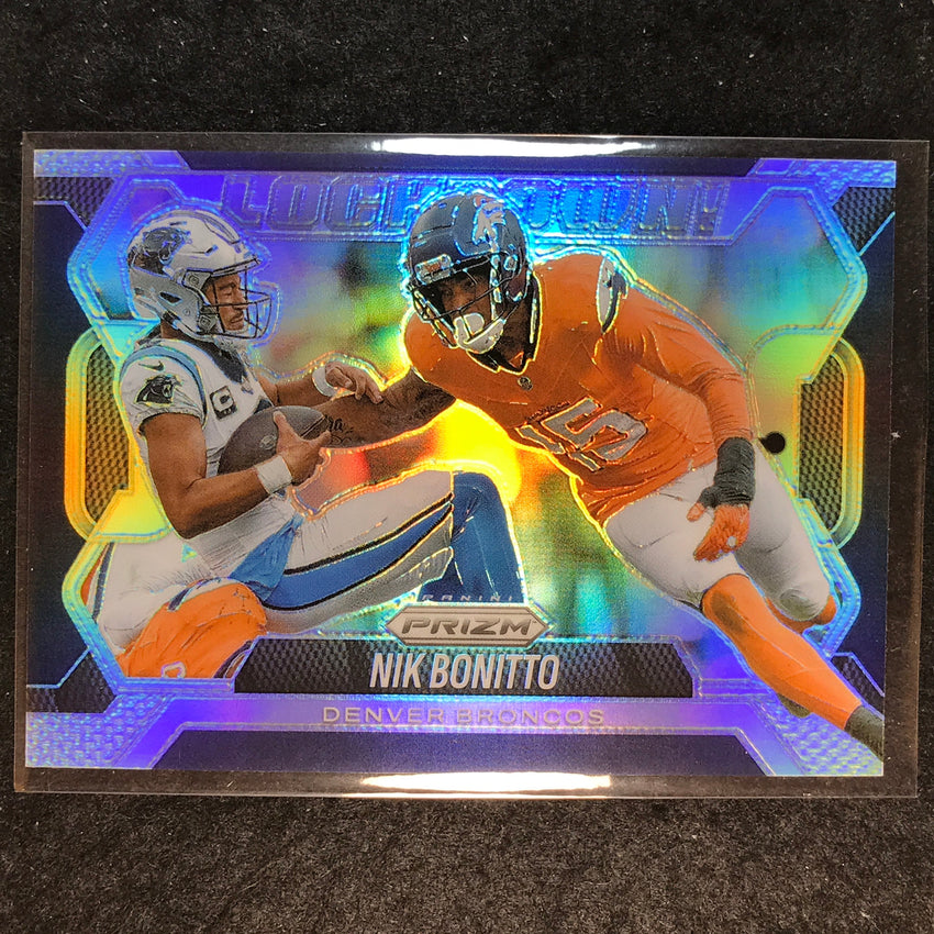 2025 Prizm Football NIK BONITTO Lockdown! Prizms Silver #1
