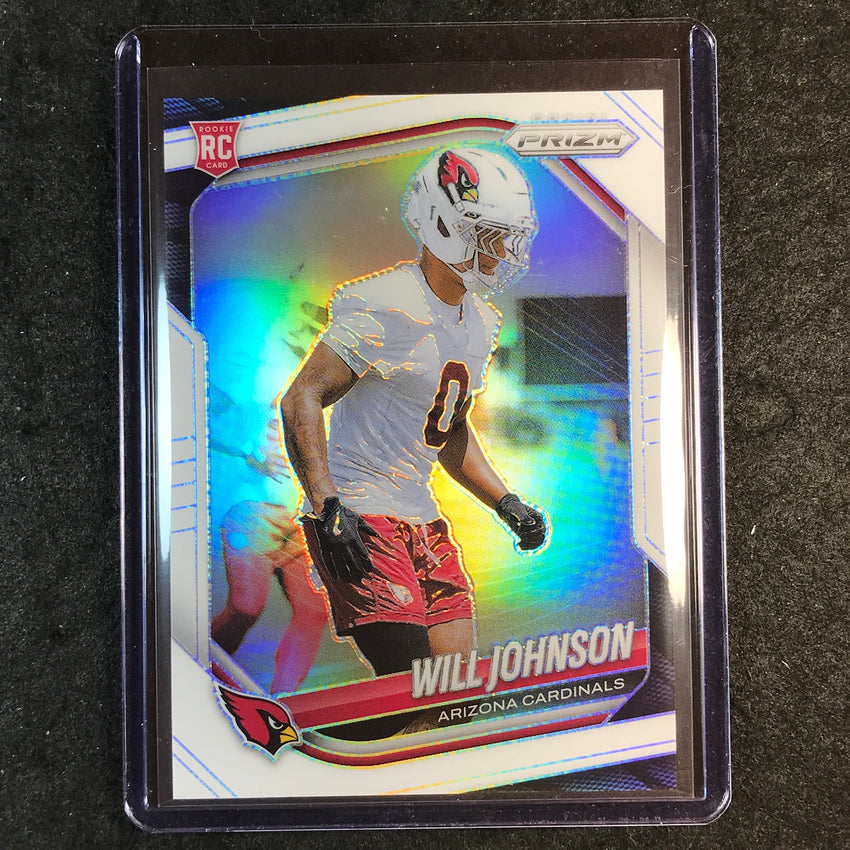 2025 Prizm Football WILL JOHNSON Rookie Base White 19/35 #370