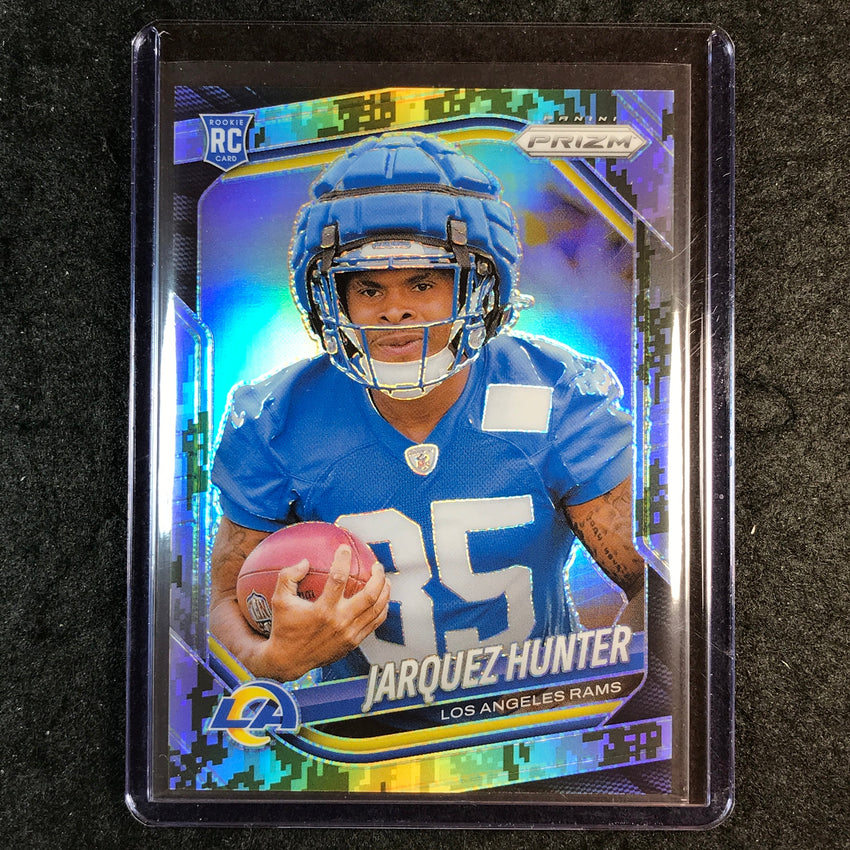 2025 Prizm Football JARQUES HUNTER Rookie Base Forest Camo 8/15 #353