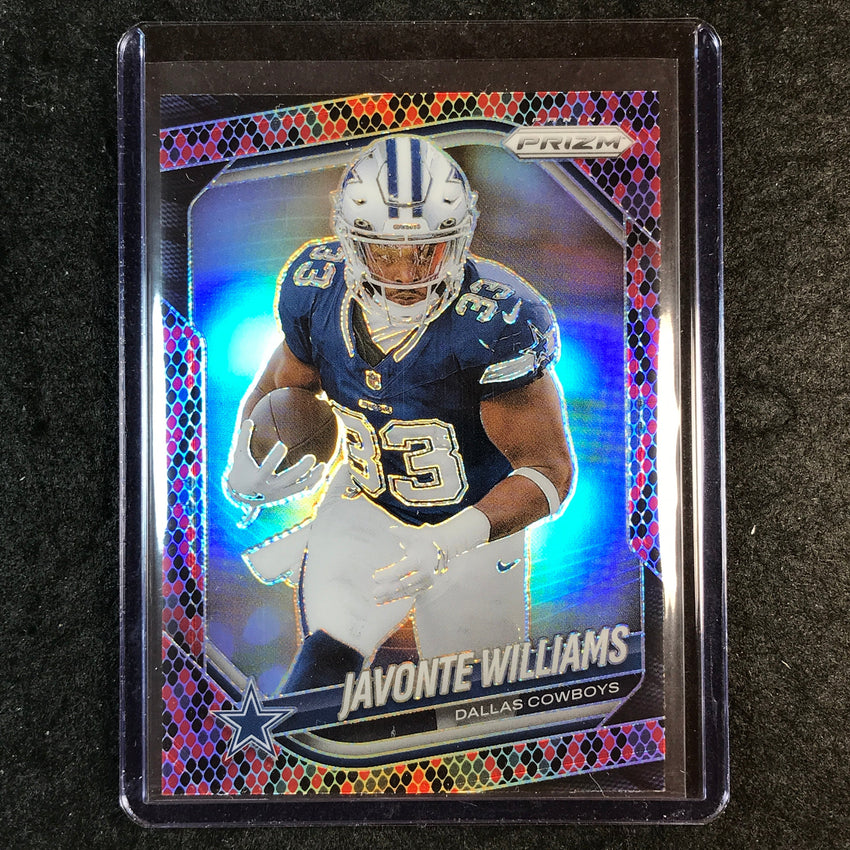 2025 Prizm Football JAVONTE WILLIAMS Base Snakeskin SSP #1