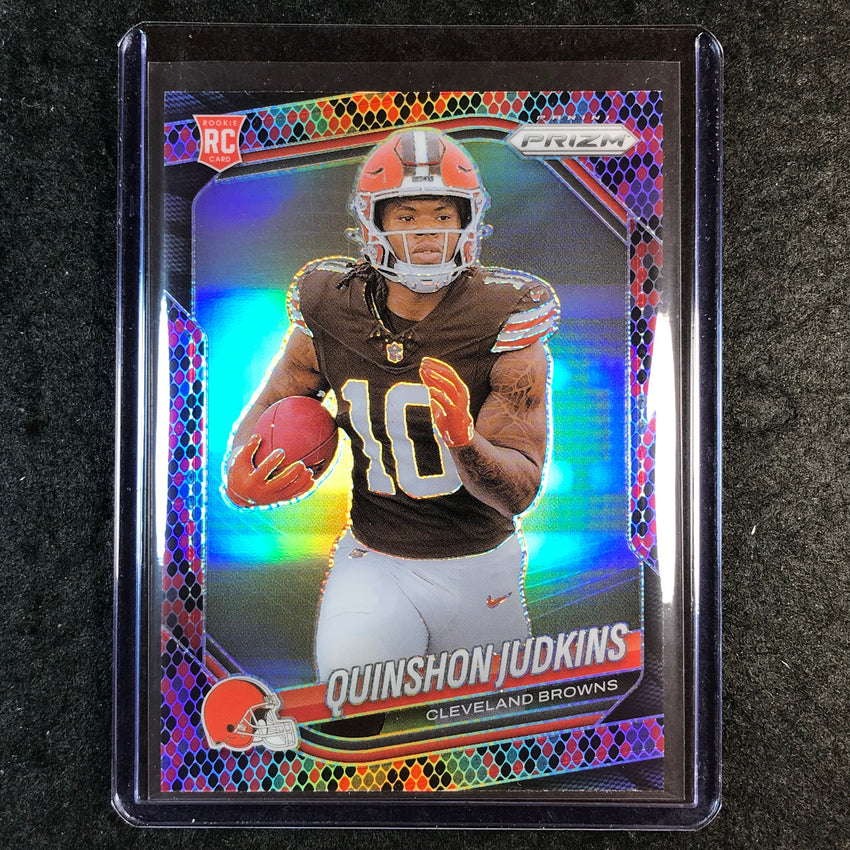 2025 Prizm Football QUINSHON JUDKINS Rookie Base Snakeskin SSP #313