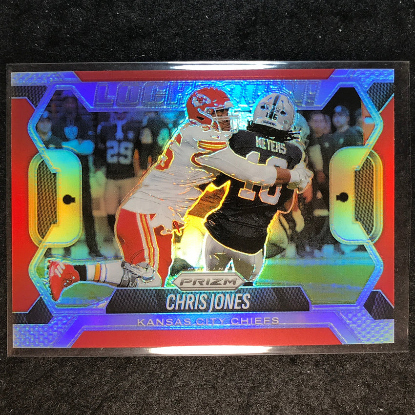 2025 Prizm Football CHRIS JONES Lockdown! Prizms Silver #6