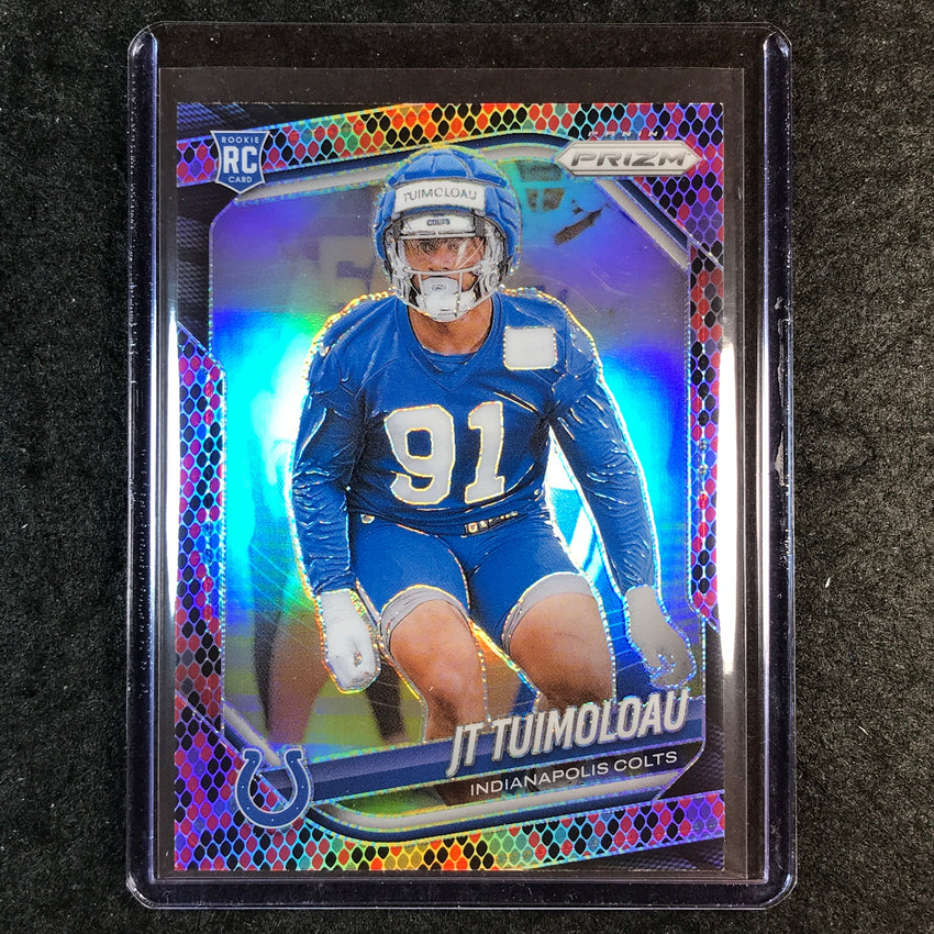 2025 Prizm Football JT TUIMOLOAU Rookie Base Snakeskin SSP #324
