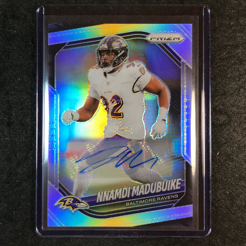 2025 Prizm Football NNAMDI MADUBUIKE Base Auto Silver #22