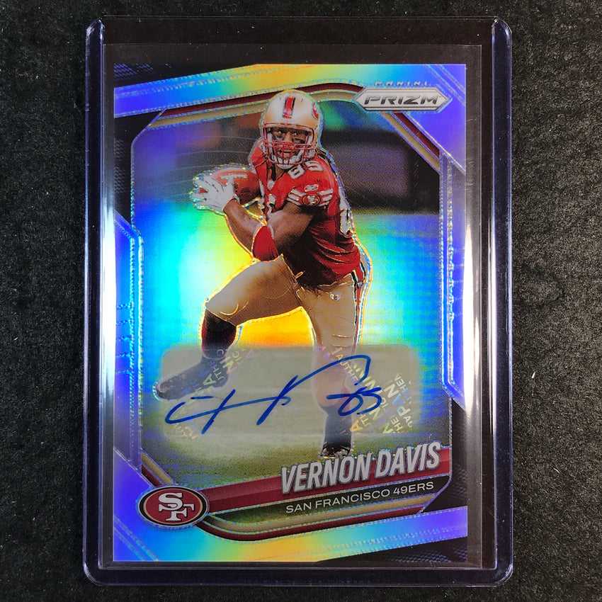 2025 Prizm Football VERNON DAVIS Base Auto Silver #39