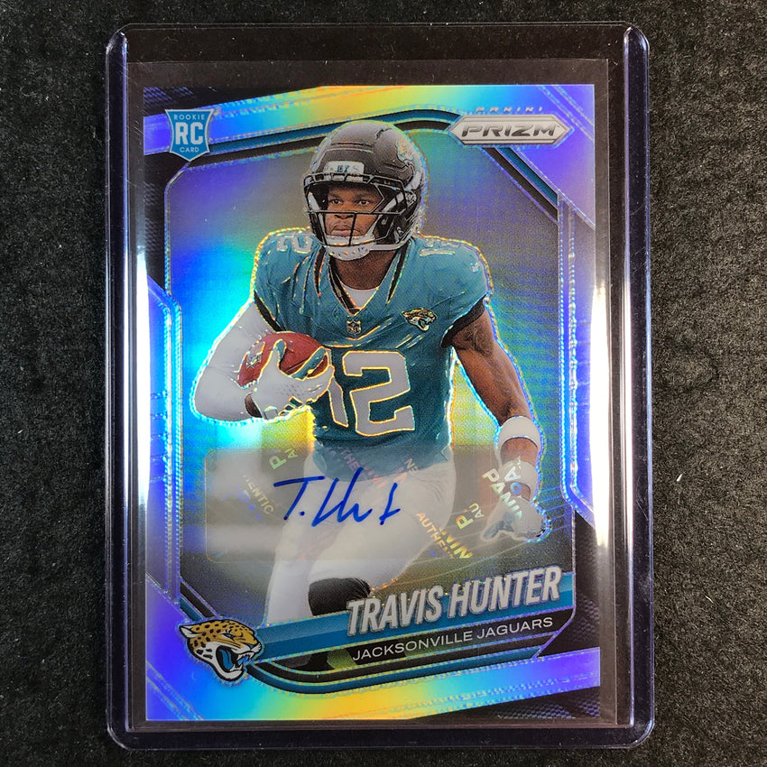2025 Prizm Football TRAVIS HUNTER Base Rookie Auto Silver #301