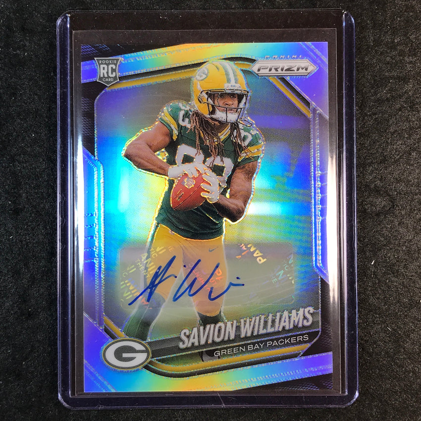 2025 Prizm Football SAVION WILLIAMS Base Rookie Auto Silver #306