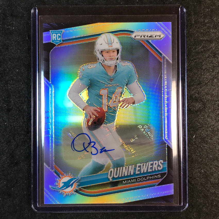 2025 Prizm Football QUINN EWERS Base Rookie Auto Silver #307