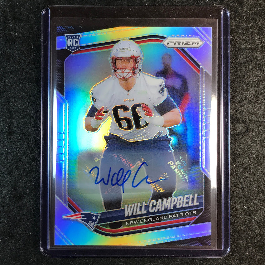2025 Prizm Football WILL CAMPBELL Base Rookie Auto Silver #312