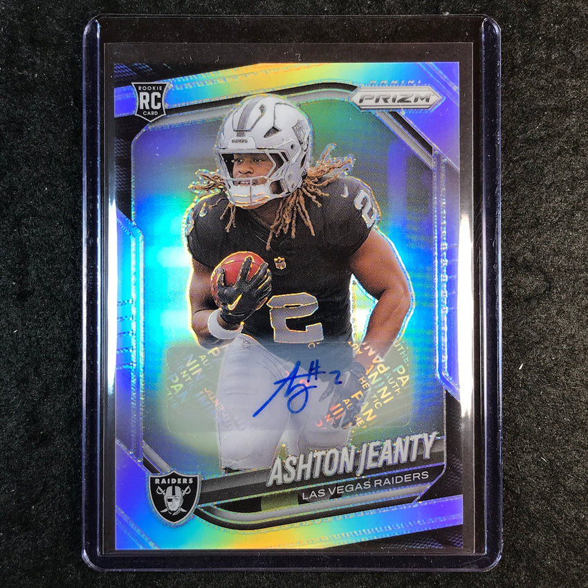 2025 Prizm Football ASHTON JEANTY Base Rookie Auto Silver #315