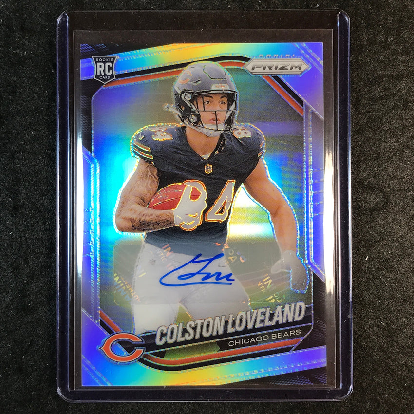2025 Prizm Football COLSTON LOVELAND Base Rookie Auto Silver #319 (B)