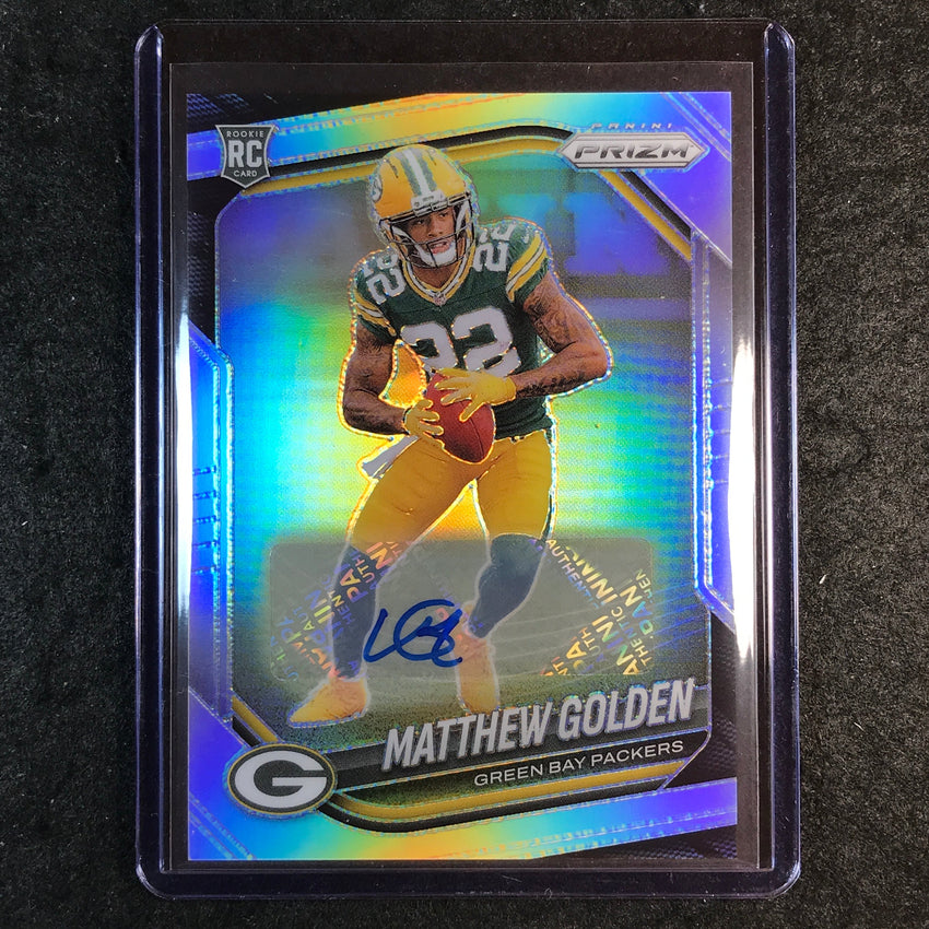 2025 Prizm Football MATTHEW GOLDEN Base Rookie Auto Silver #326 (B)