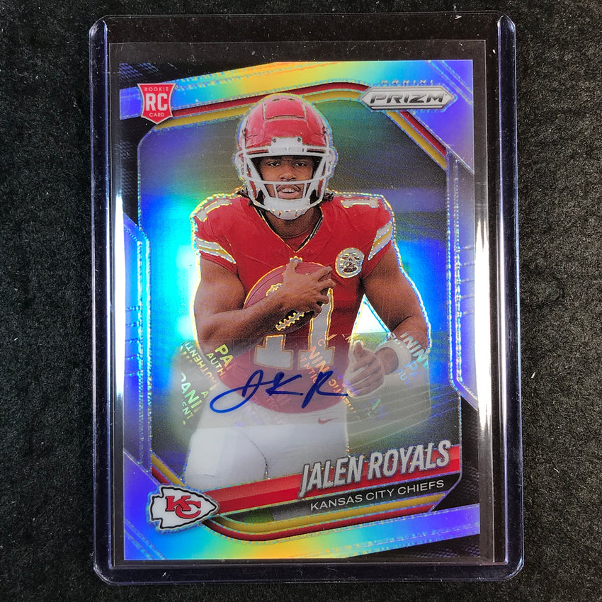 2025 Prizm Football JALEN ROYALS Base Rookie Auto Silver #341 (B)