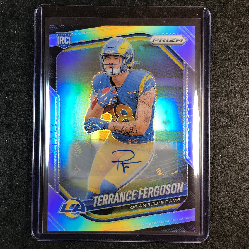 2025 Prizm Football TERRANCE FERGUSON Base Rookie Auto Silver #379