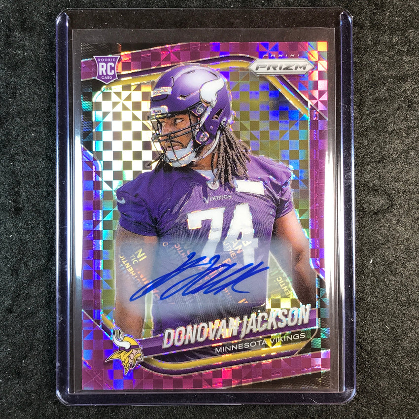 2025 Prizm Football DONOVAN JACKSON Base Rookie Auto Purple Power 24/49