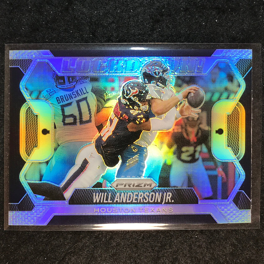 2025 Prizm Football WILL ANDERSON JR. Lockdown! Prizms Silver #12